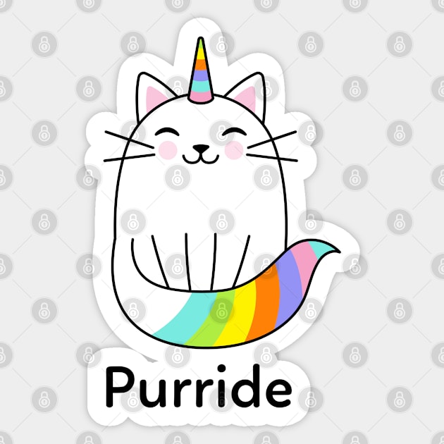 Purride - Cat Pride Sticker by cheesefries